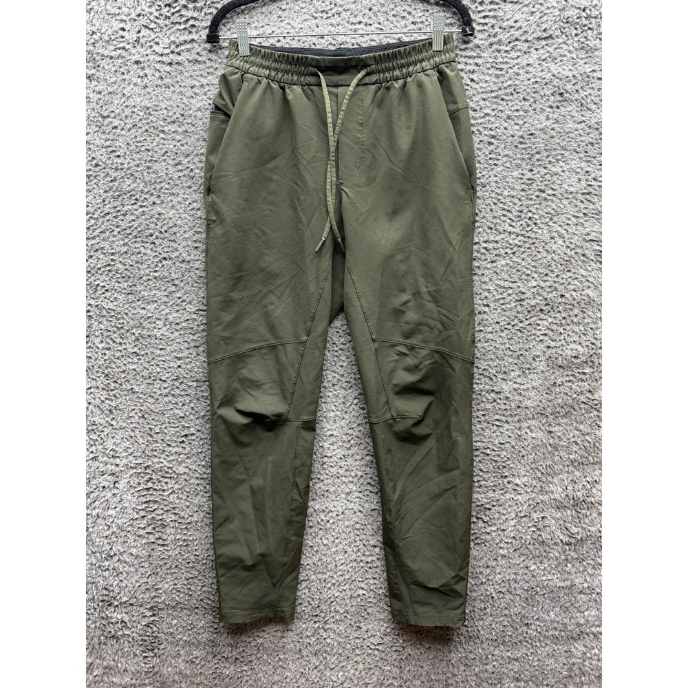 Lululemon License To Train Elastic Waist Drawstring Pants Olive Green Men Size S